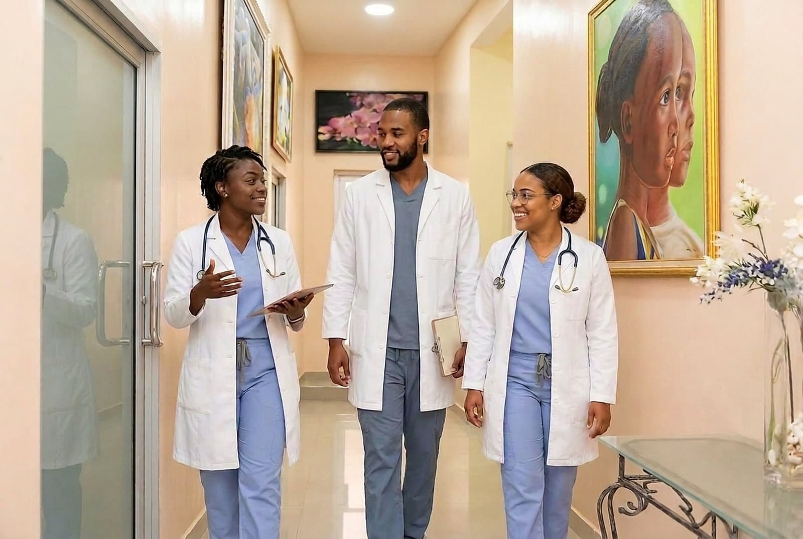 De jeunes médecins en formation à l'Institut